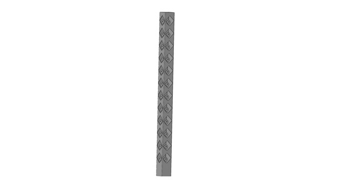 Hörnstolpe Broken Galvad 1050 mm Steel Design
